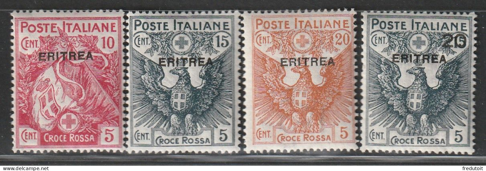 ERYTHREE - N°41/4 * (1916) Croix Rouge - Eritrée