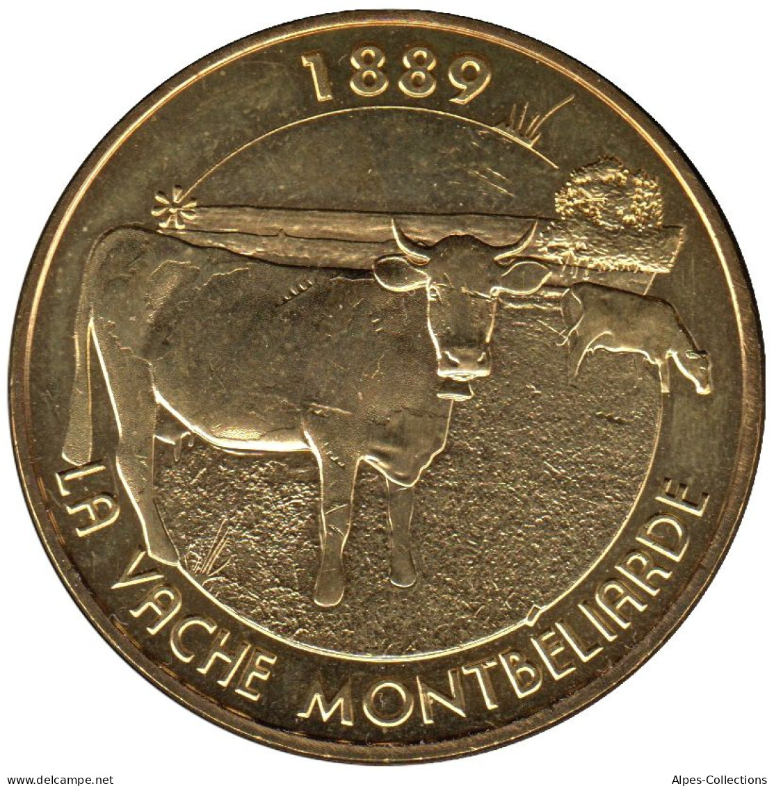 25-1941 - JETON TOURISTIQUE MDP - La Vache Montbéliarde 1889 - 2015.1 - 2015