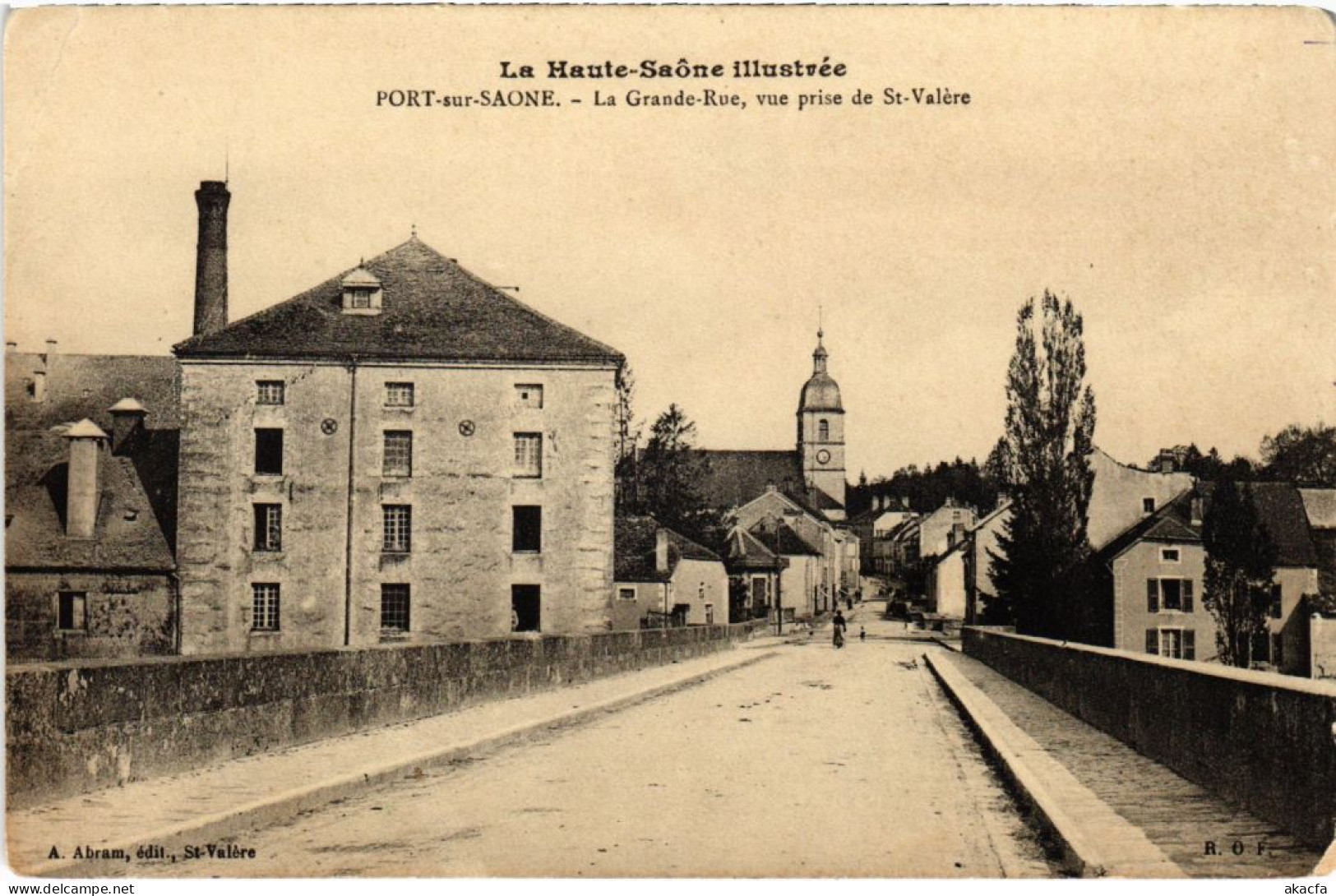 CPA Port-sur-Saone La Grande Rue Vue Prise De St-Valere (1273854) - Port-sur-Saône