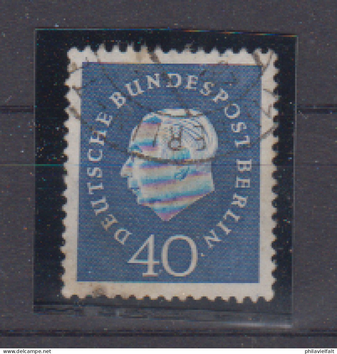 Berlin Ausgabe Heuss MiNo. 185wR O No " 0170" - Roller Precancels