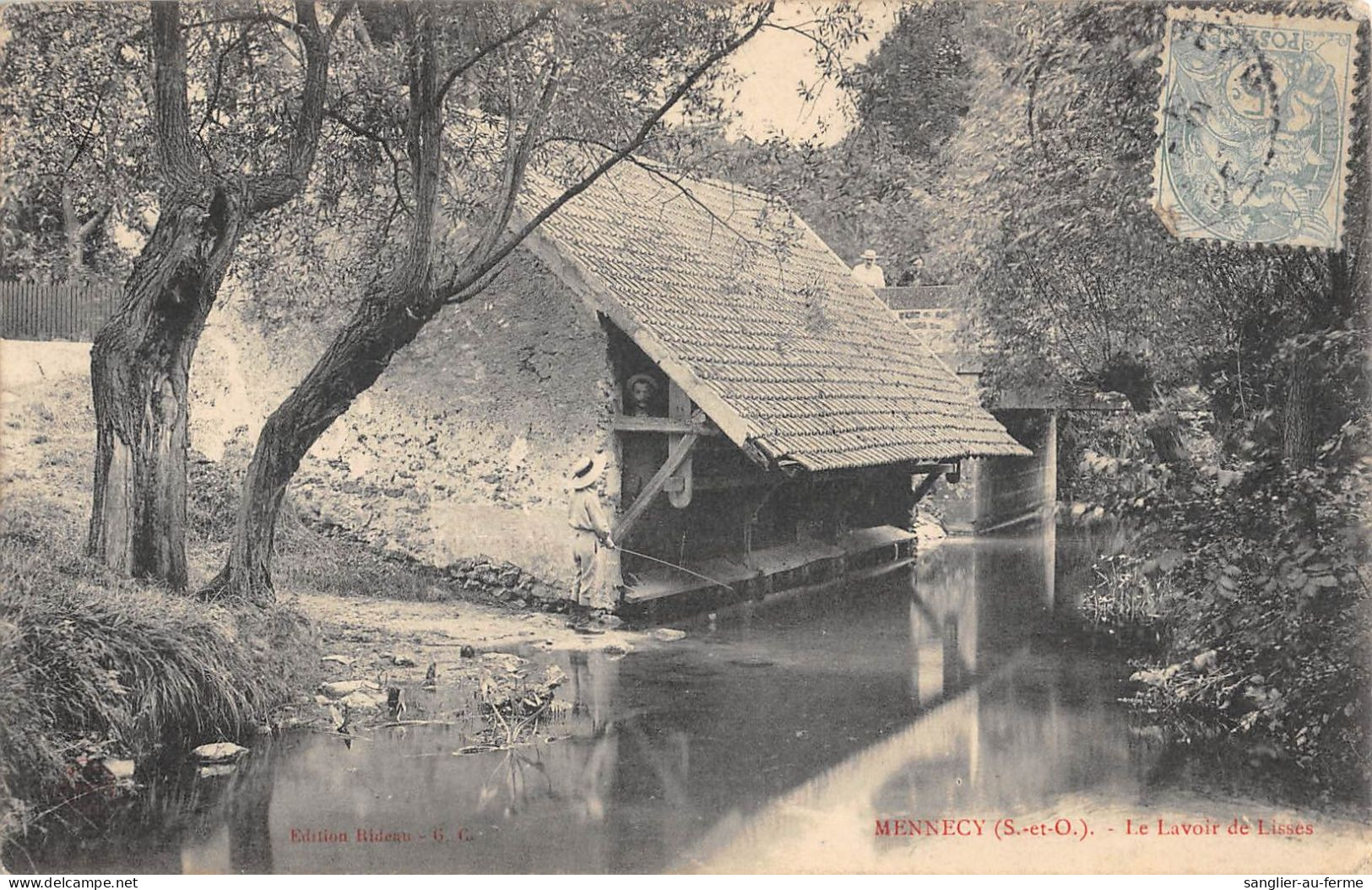 CPA 91 MENNECY / LE LAVOIR DES LICES - Autres & Non Classés