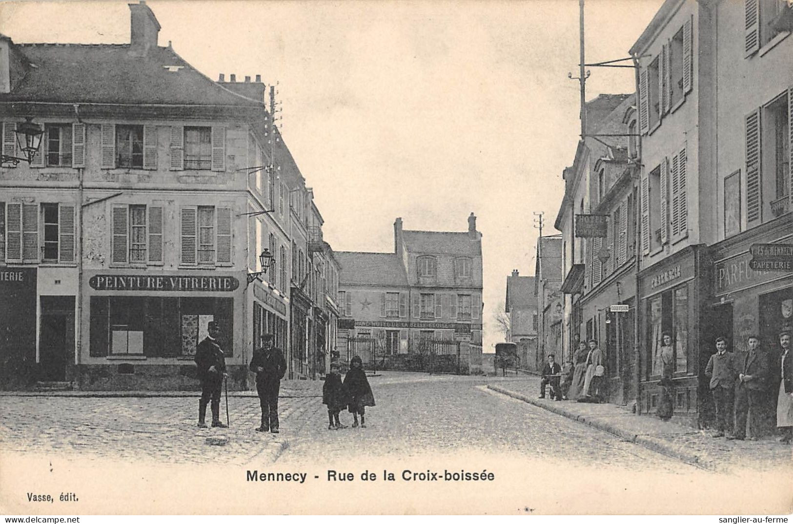 CPA 91 MENNECY / RUE DE LA CROIX BOISSEE - Mennecy