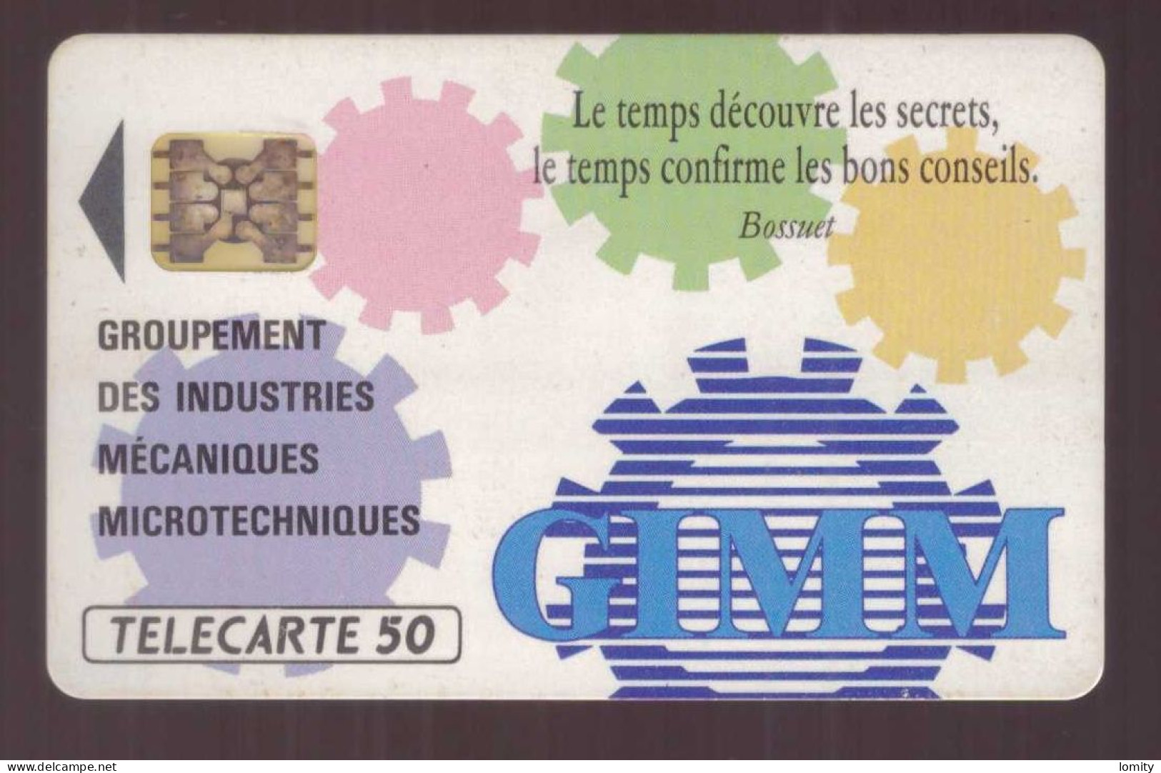 Télécarte GIMM Groupement Industries Mécaniques Microtechniques 1990 Tirage 1000ex 50U - Privées