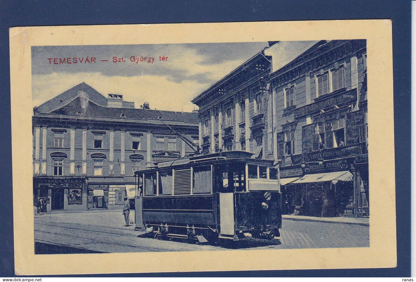 CPA Roumanie TEMESVAR Romania Roemenie Voir Dos Tramway - Rumania