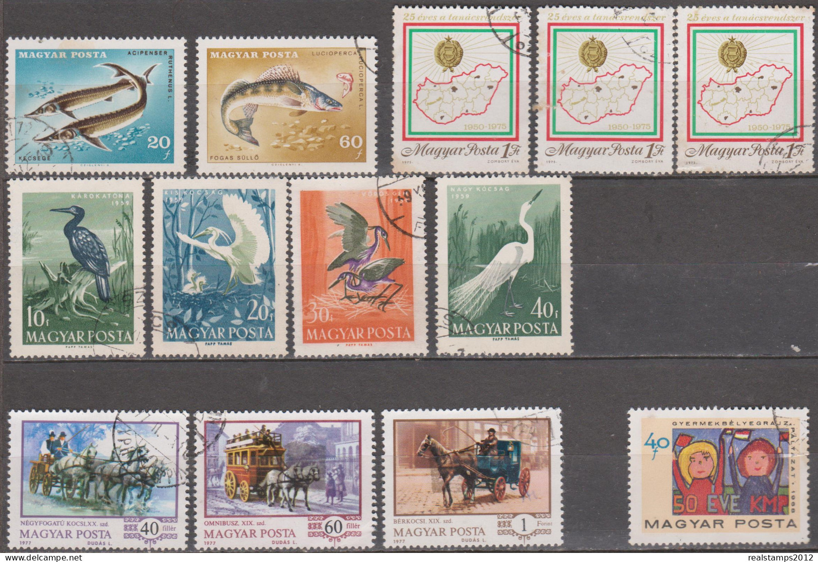 HUNGRIA - 1959/60/64/67/68/70/72/75/77 - Lote De 26 Selos   * MH Com Goma Original E Marca De Charneira - Collections
