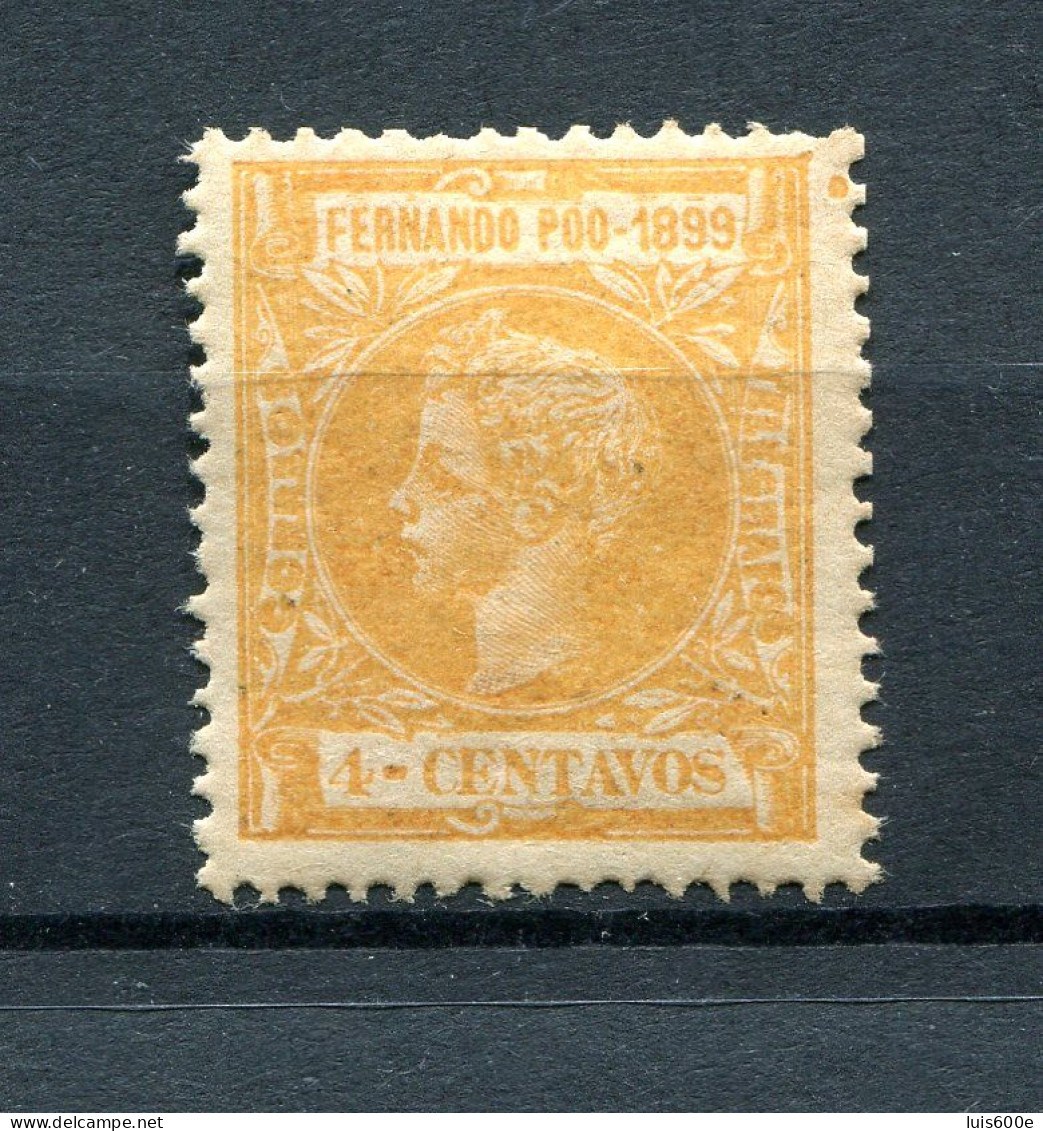 1899.FERNANDO POO.EDIFIL 58*.NUEVO CON FIJASELLOS(MH).CATALOGO 25€ - Fernando Po