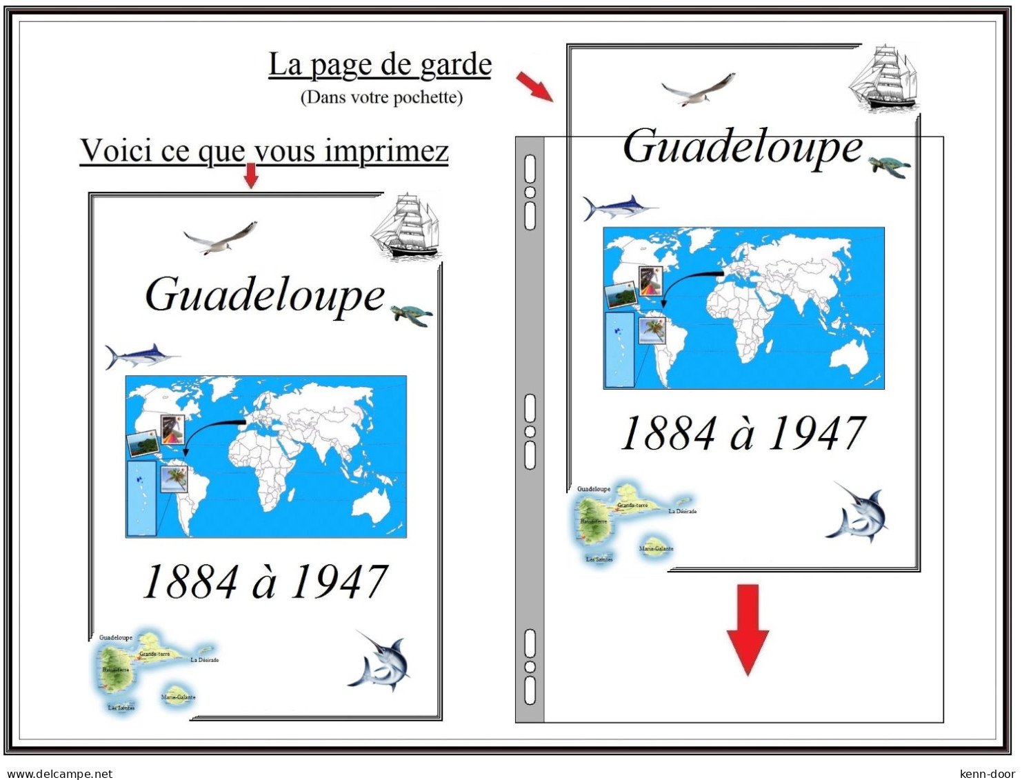 GUADELOUPE  Albums De Timbres à Imprimer   EDITION 2023 - Other & Unclassified