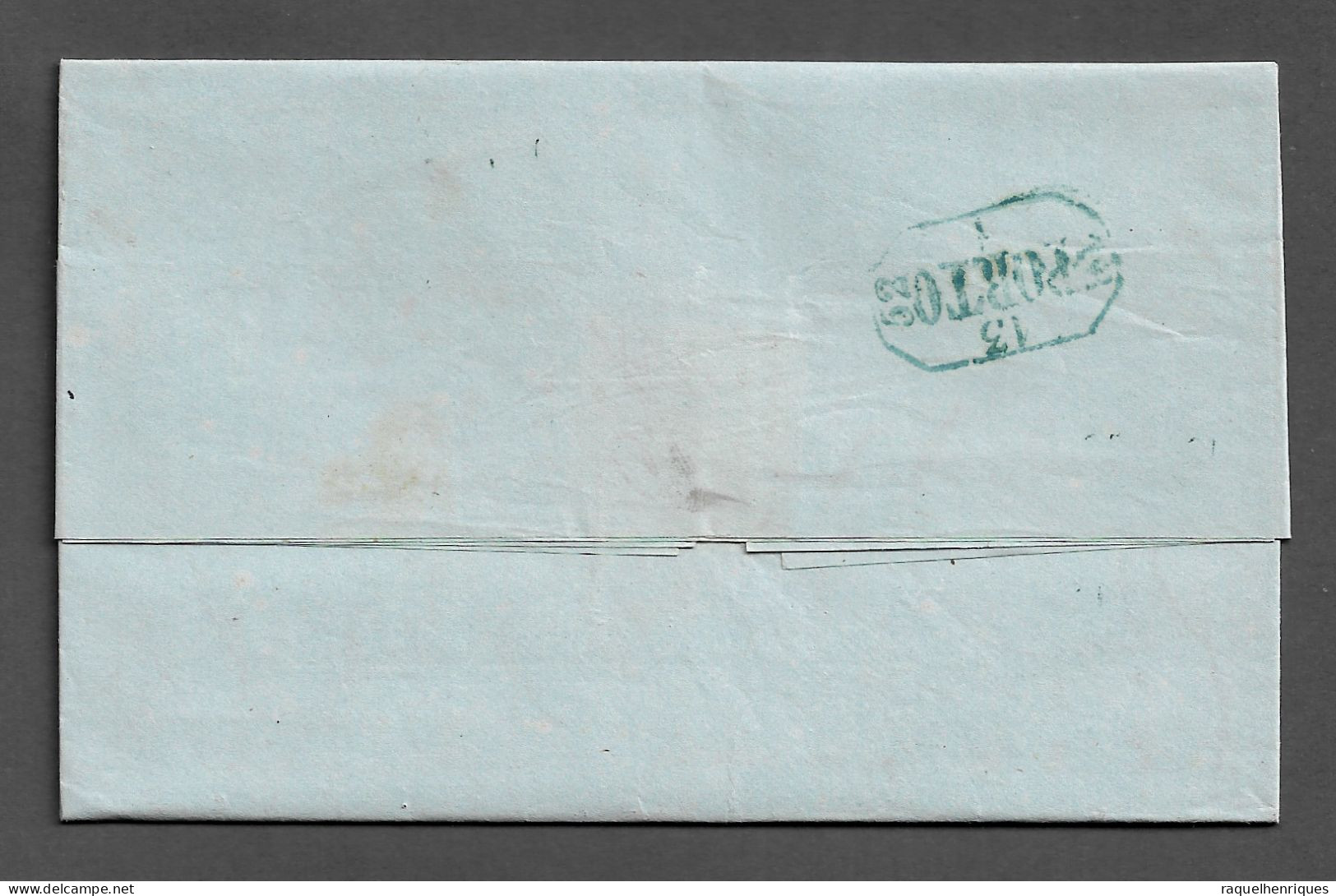 PORTUGAL PRE PHILATELIC LETTER - 1852 BARCELOS - PORTO (PLB#02) - ...-1853 Préphilatélie