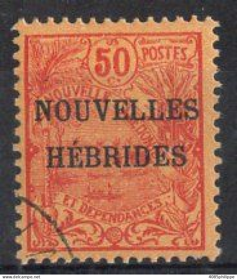 Nouvelles HEBRIDES Timbre-poste N°4 Oblitéré TB Cote : 14.00€ - Usati