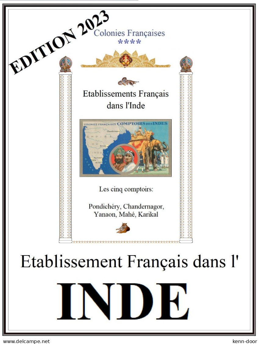 Etablissements Dans L' INDE  Albums De Timbres à Imprimer  EDITION 2023 - Sonstige & Ohne Zuordnung