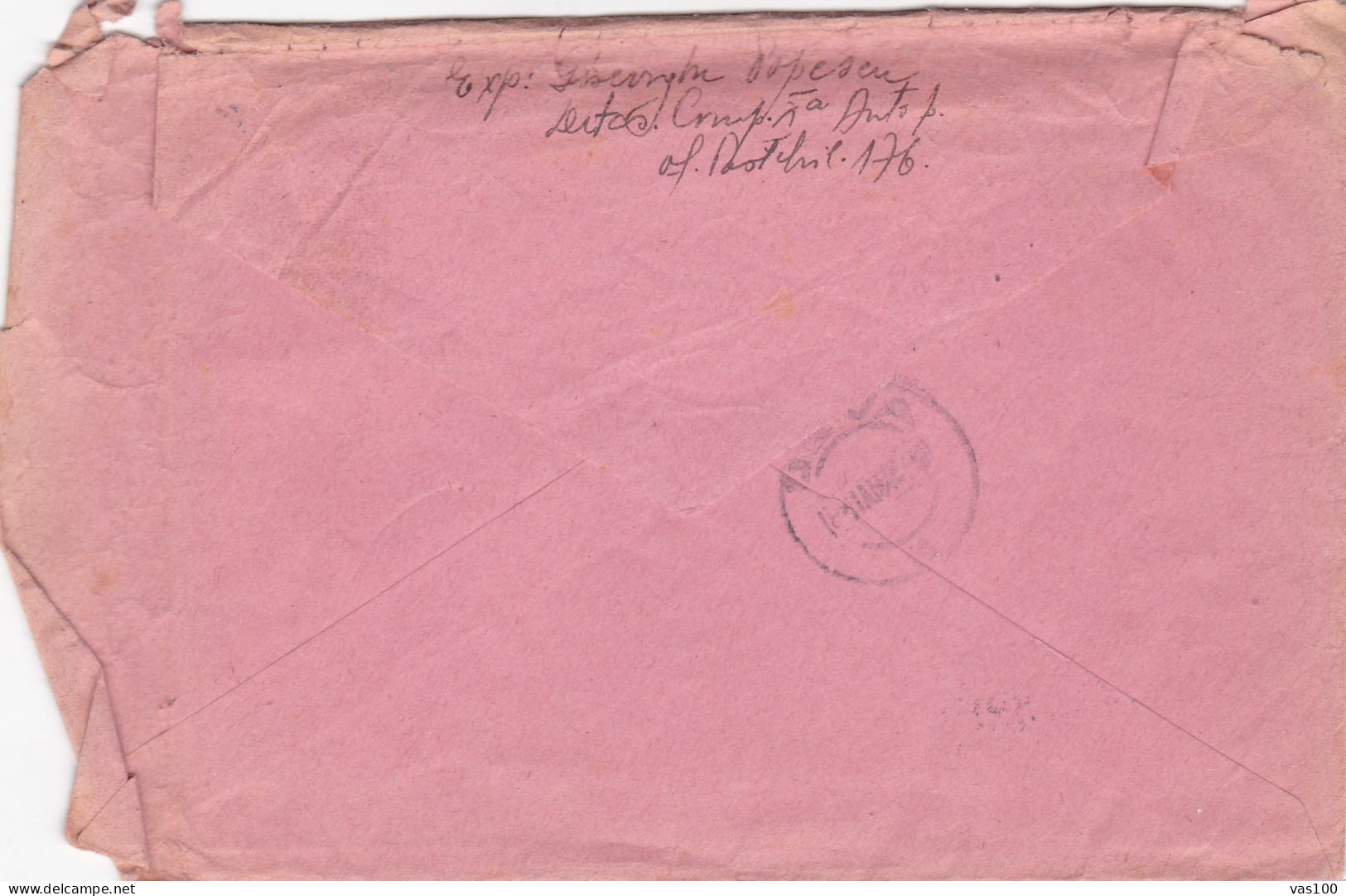 Romania, 1943, WWII Military Censored CENSOR ,COVERS  POSTMARK OPM #176 - 2. Weltkrieg (Briefe)