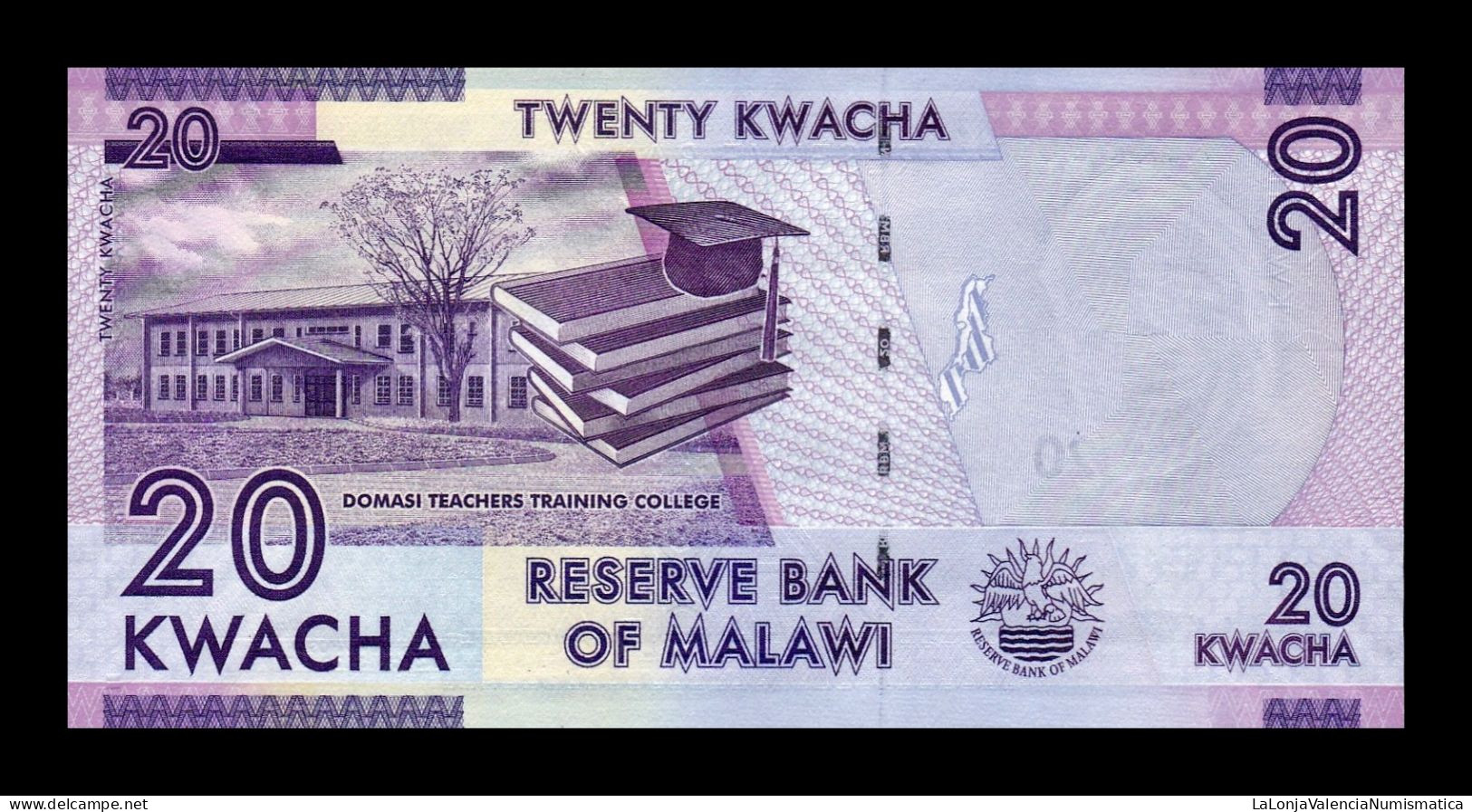 Malawi 20 Kwacha 2012 Pick 57a Sc Unc - Malawi