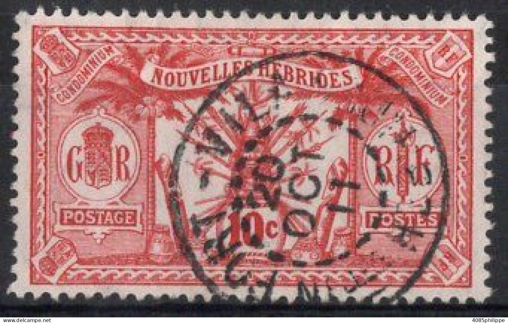 Nouvelles HEBRIDES Timbre-poste N°28 Oblitéré TB Cote : 1.50€ - Usati