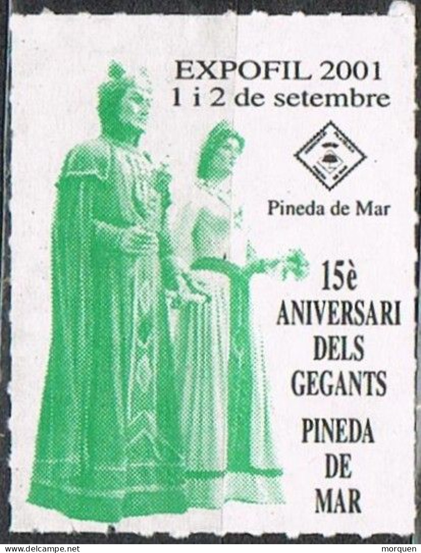 Viñeta, Label, Cinderella. Exposicion PINEDA De MAR (Barcelona) 2001. Gegants, Fiestas Populares ** - Errors & Oddities