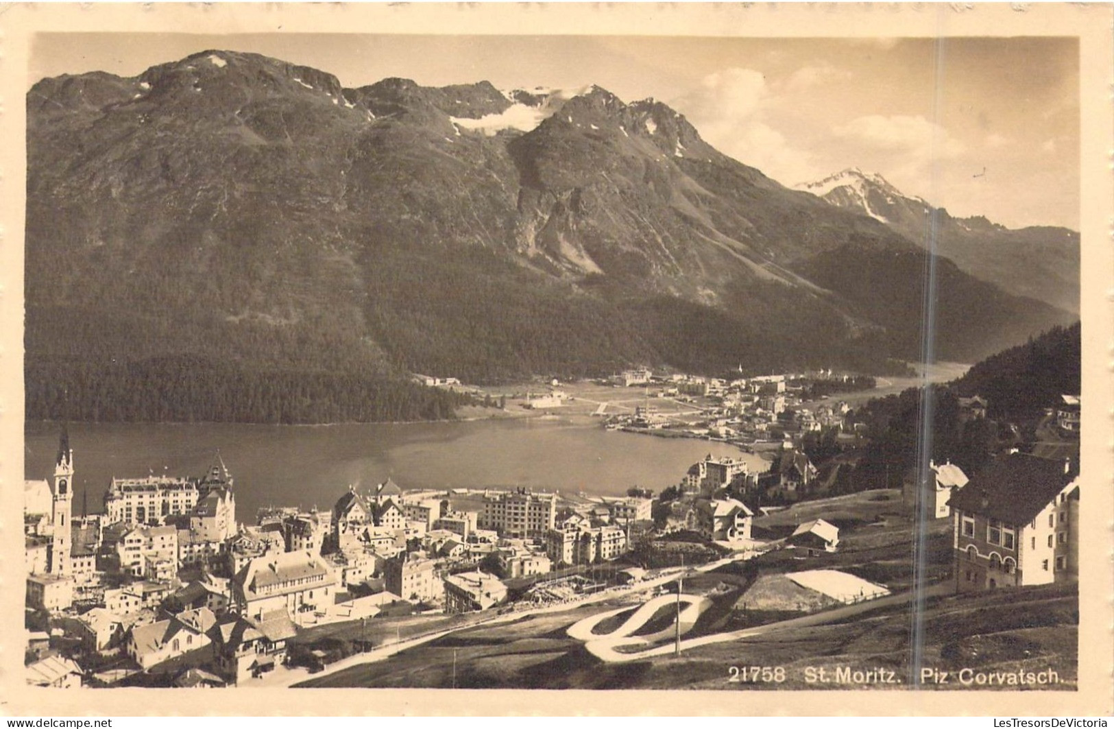 SUISSE - St. Moritz - Piz Corvatsch - Carte Postale Ancienne - Sankt Moritz