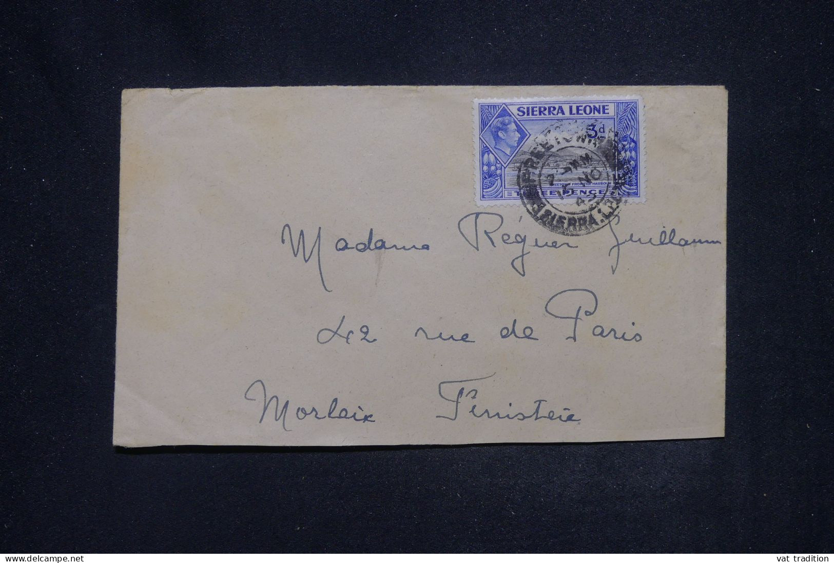 SIERRA LEONE - Enveloppe De Freetown Pour Morlaix  - L 142392 - Sierra Leone (...-1960)