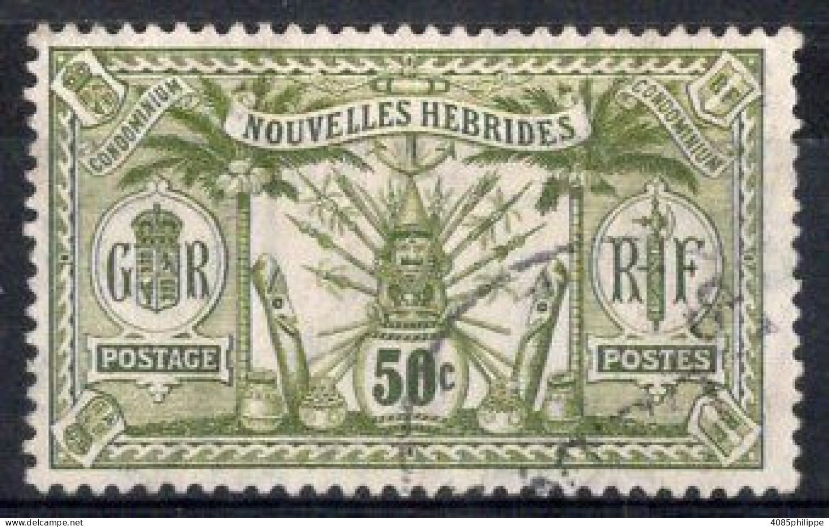 Nouvelles HEBRIDES Timbre-poste N°33 Oblitéré TB Cote : 8.00€ - Oblitérés