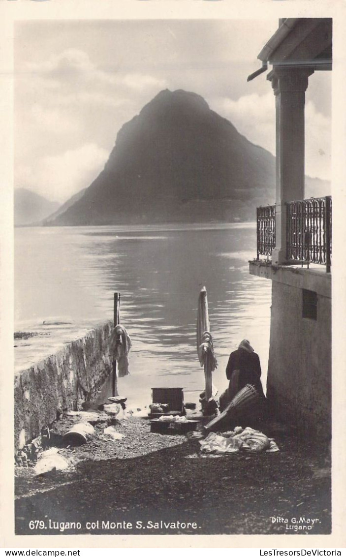 SUISSE - Lugano Col Monte S. Salvatore - Carte Postale Ancienne - Mon