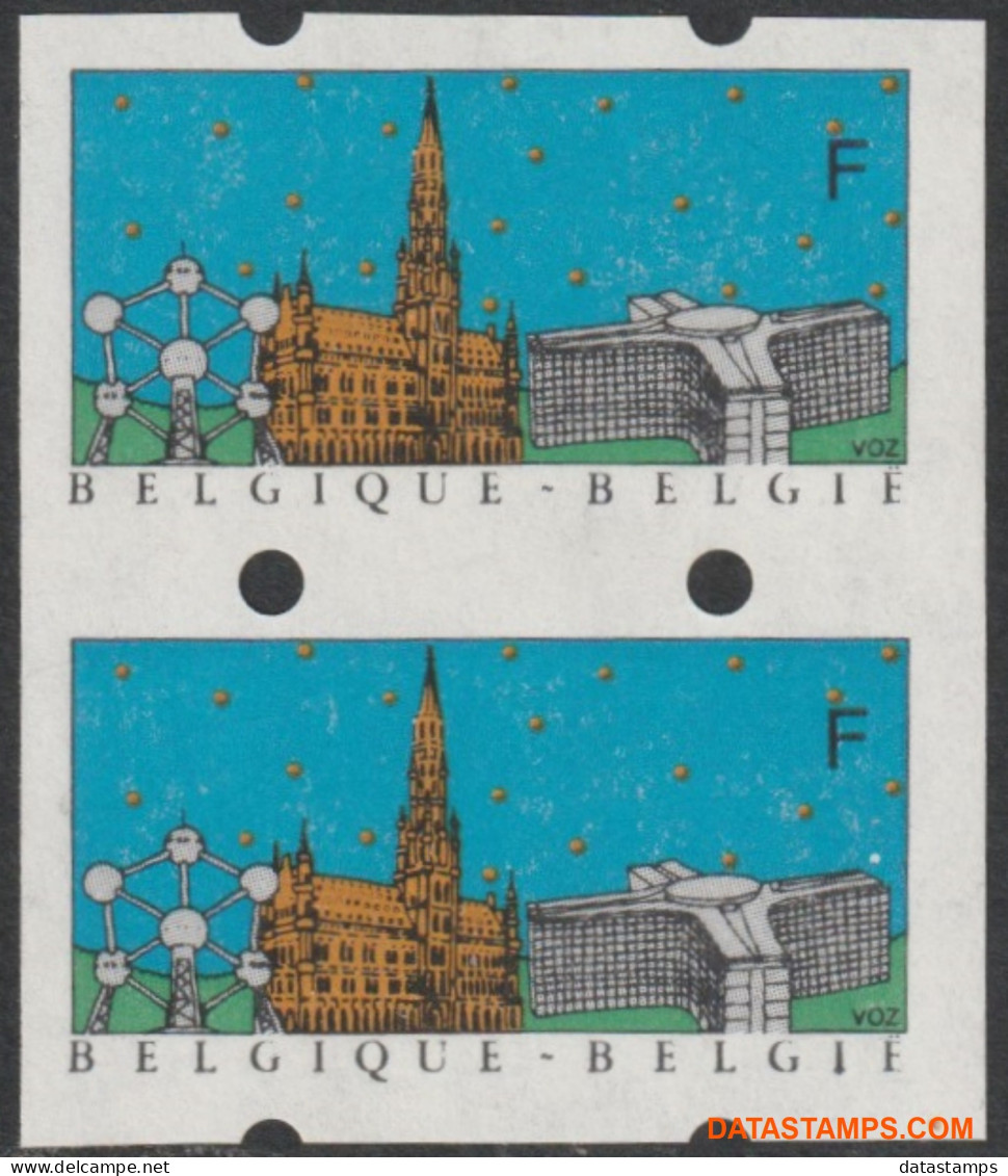 België 1990 - OBP:ATM 80 SH/VL - BV, Machine Stamp - XX - Belgica 90 Blank Vignette / Coherent - Mint