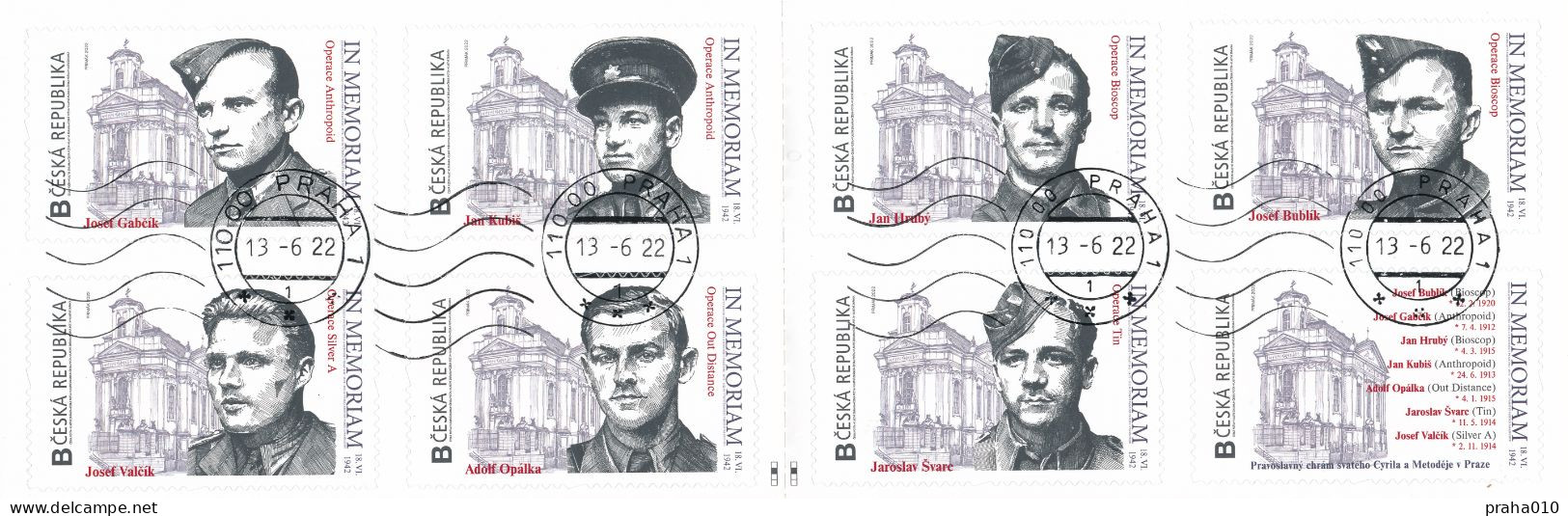 Czech Rep. / My Own Stamps (2022) VZ ZS 0140 (o): IN MEMORIAM 1942 (stamp Booklet) / WW2 - Used Stamps