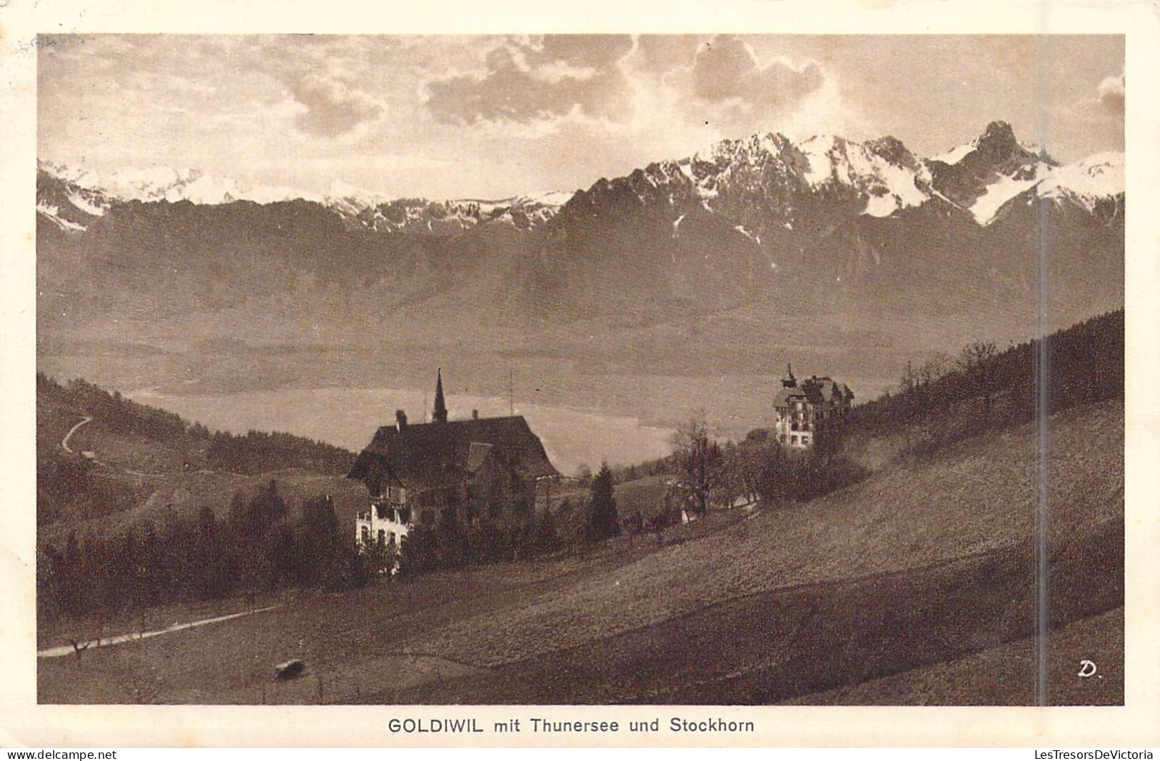 SUISSE - Goldiwil Mit Thunersee Und Stockhorn - Carte Postale Ancienne - Wil