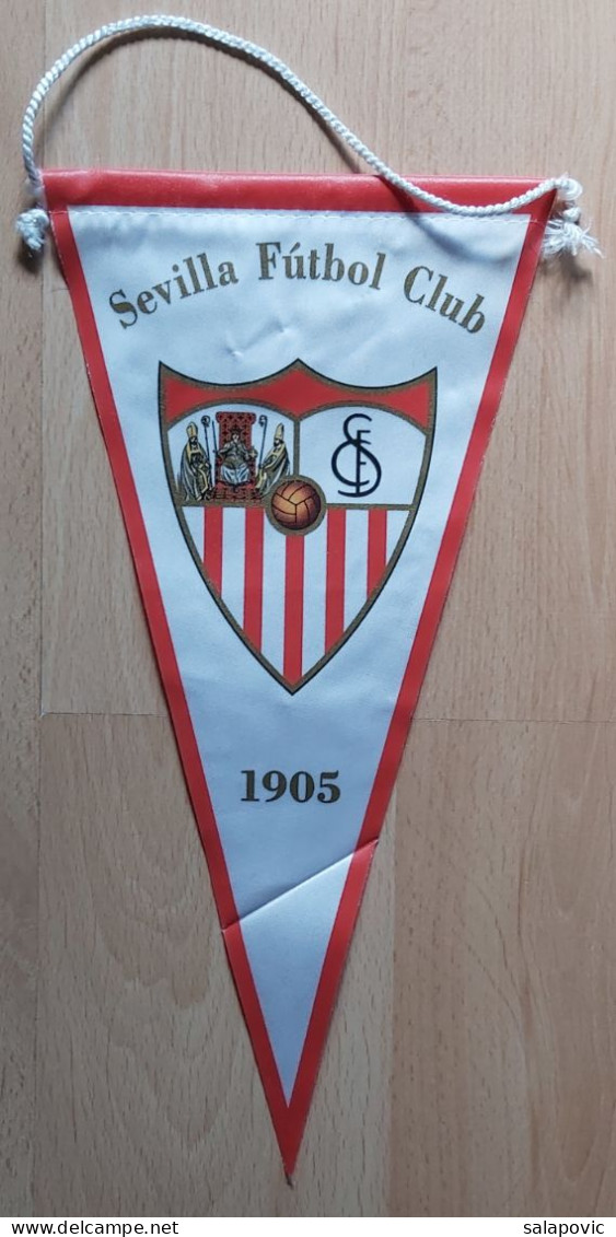 Sevilla FC Spain Football Soccer Club Fussball Calcio Futbol Futebol PENNANT, SPORTS FLAG ZS 3/1 - Bekleidung, Souvenirs Und Sonstige