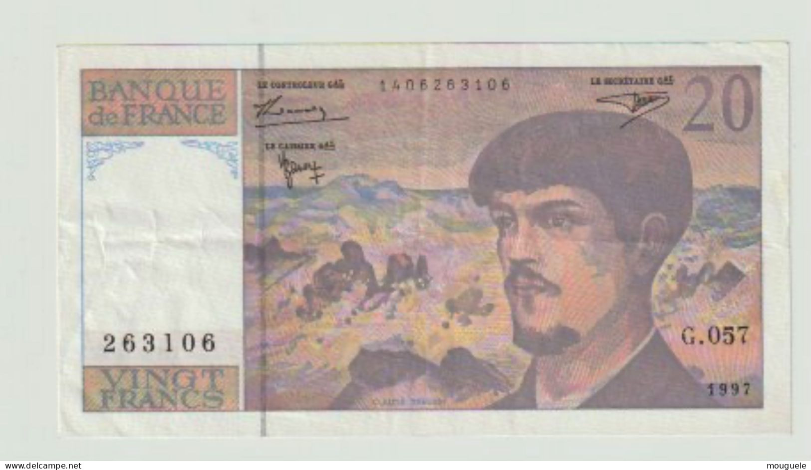 Billet De 20FR Debussy Due 1997  G057 - 20 F 1980-1997 ''Debussy''