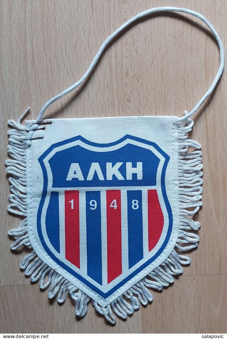 Alki Larnaca FC Greece Football Soccer Club Fussball Calcio Futbol Futebol PENNANT, SPORTS FLAG ZS 3/1 - Kleding, Souvenirs & Andere