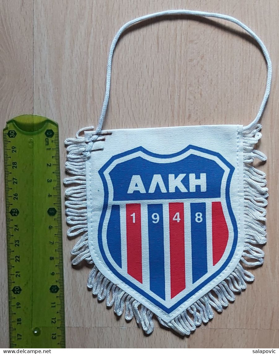 Alki Larnaca FC Greece Football Soccer Club Fussball Calcio Futbol Futebol PENNANT, SPORTS FLAG ZS 3/1 - Abbigliamento, Souvenirs & Varie