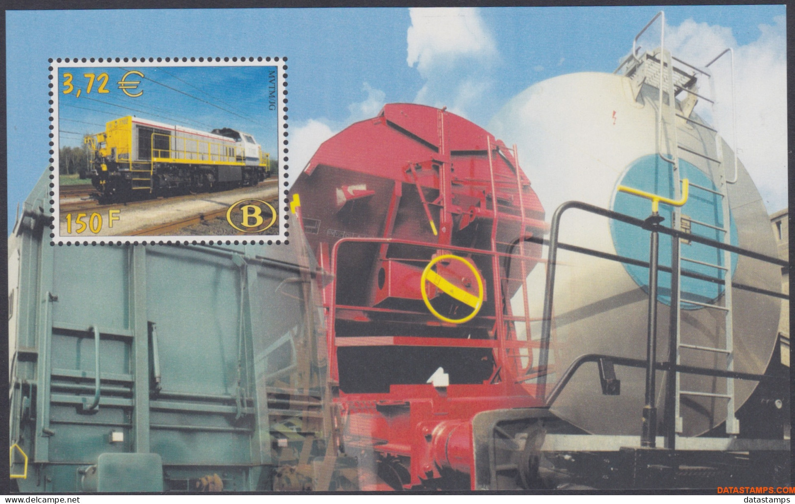 België 2000 - OBP:TRV BL 2, Railway Vignettes - XX - Goods Transport - 1996-2013 Vignette [TRV]