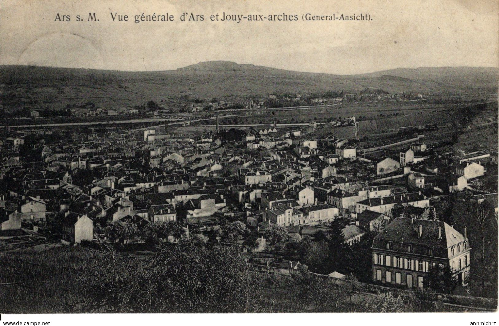 VUE GENERALE D'ARS ET JOUY AUX ARCHES - Ars Sur Moselle