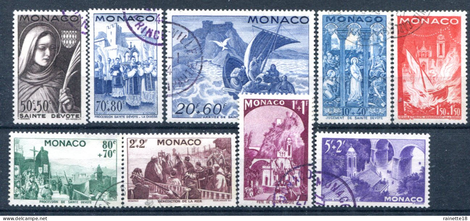 Monaco         265/273  Oblitérés - Usati