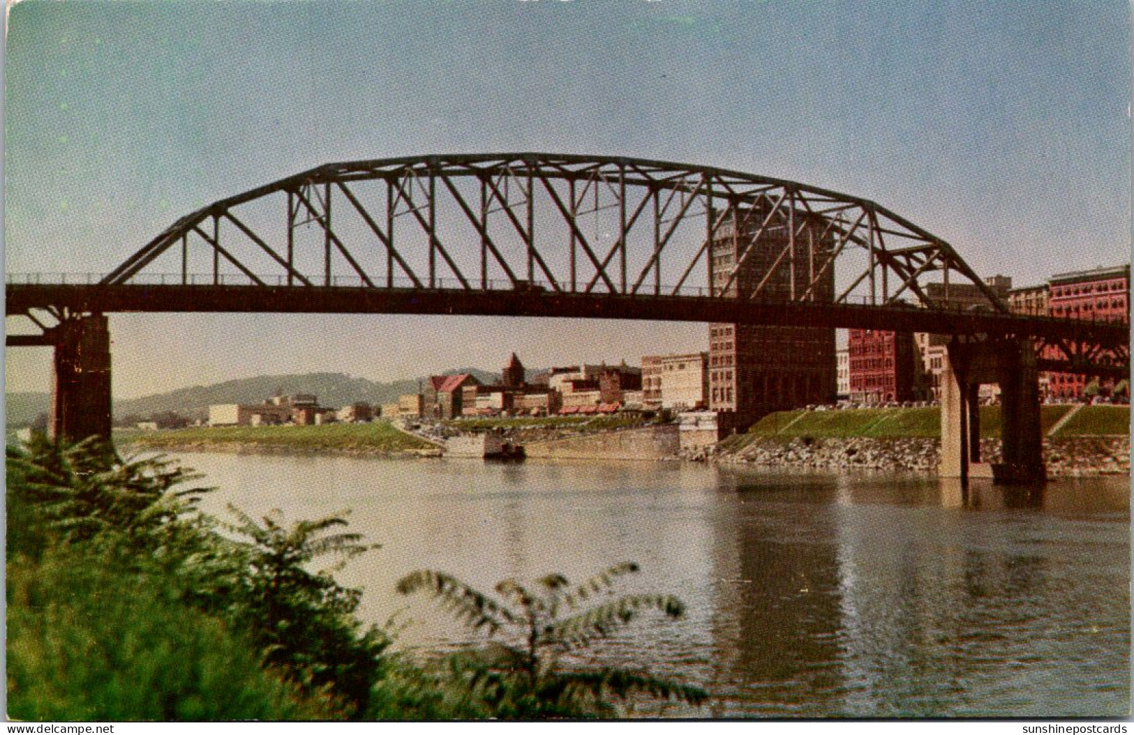 West Virginia Charleston South Side Bridge And Skyline - Charleston