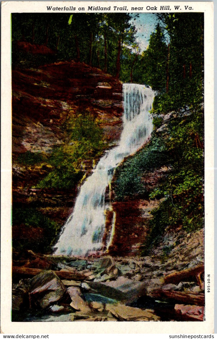 West Virginia Waterfalls On Midland Trail Near Oak Hill Curteich - Autres & Non Classés