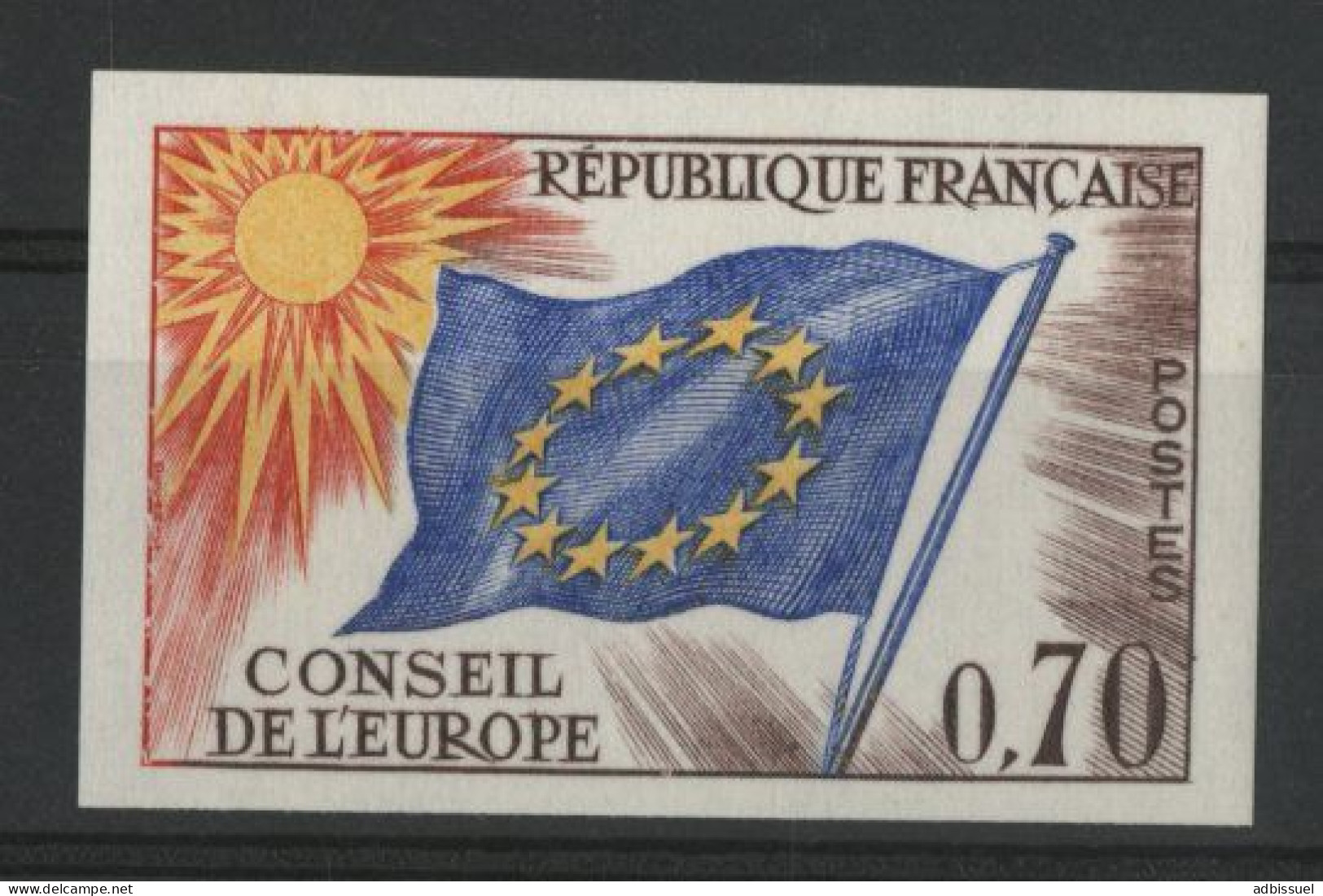 FRANCE SERVICE N° 35 NON DENTELE Cote 55 € Neuf ** (MNH) Qualité TB. - 1961-1970