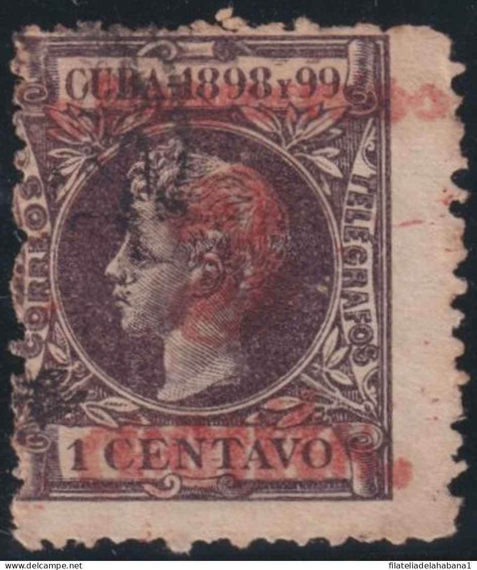 1899-648 CUBA US OCCUPATION 1899 3c S. 1c. 4º ISSUE. PUERTO PRINCIPE PHILATELIC FORGUERY FALSO FILATELICO. - Gebruikt