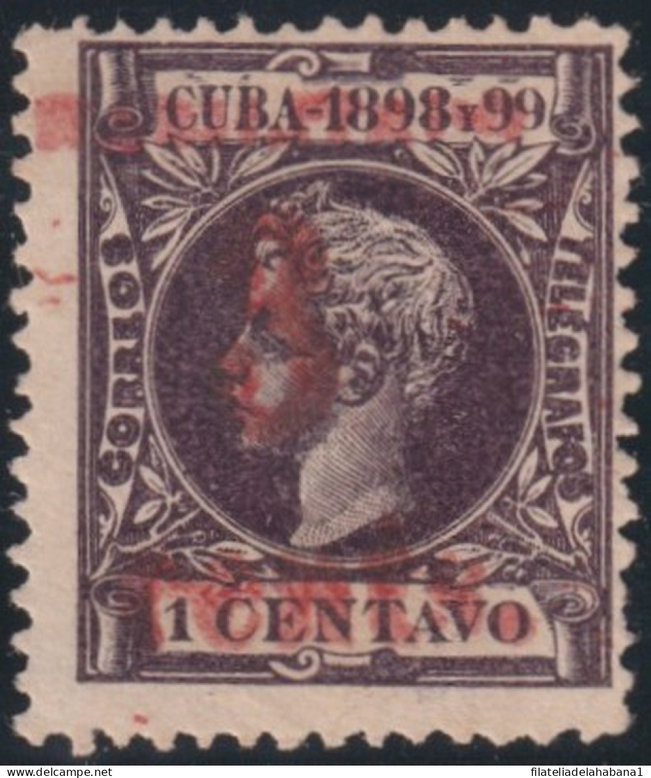 1899-653 CUBA US OCCUPATION 1899 3c S. 1c. 4º ISSUE. PUERTO PRINCIPE PHILATELIC FORGUERY FALSO FILATELICO. - Ongebruikt