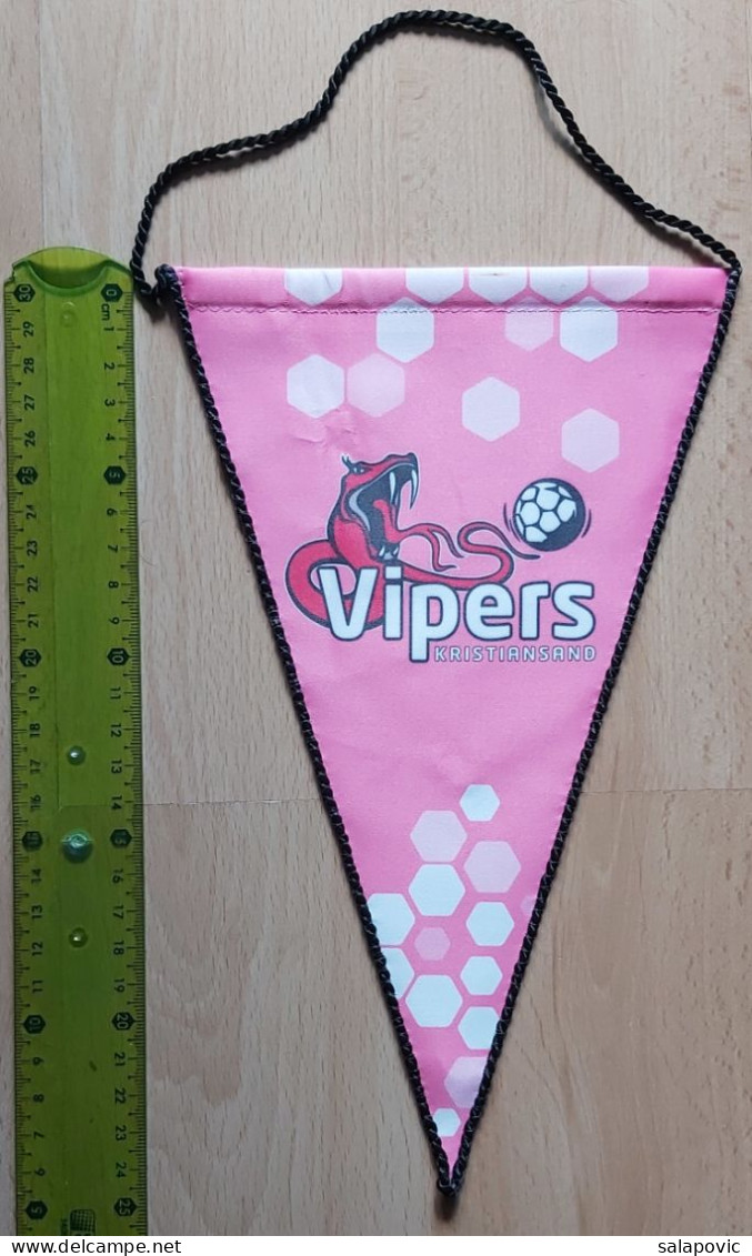 Vipers Kristiansand Norway Handball Club PENNANT, SPORTS FLAG ZS 3/4 - Handbal