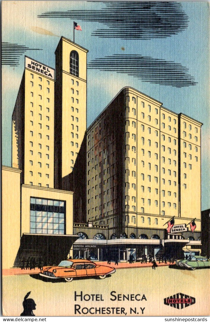 New York Rochester Hotel Seneca Curteich - Rochester
