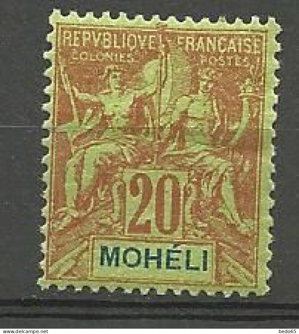 MOHELI N° 6 NEUF* TRACE DE CHARNIERE / MH - Unused Stamps