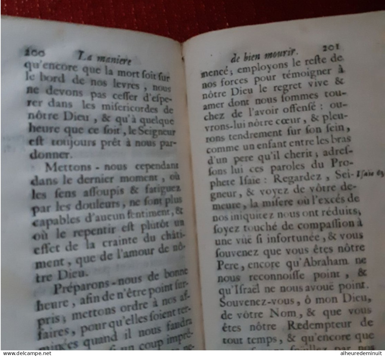 LA MANIERE DE BIEN MOURIR CONSOLATIONS CONTRE LES FRAYEURS DE LA MORT"1707"Abbé Thouvenin"son altesse royale de lorraine