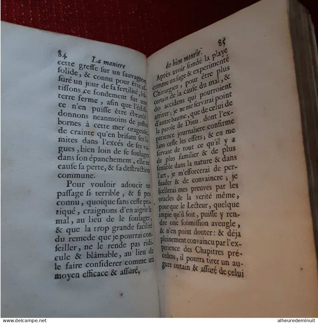 LA MANIERE DE BIEN MOURIR CONSOLATIONS CONTRE LES FRAYEURS DE LA MORT"1707"Abbé Thouvenin"son altesse royale de lorraine