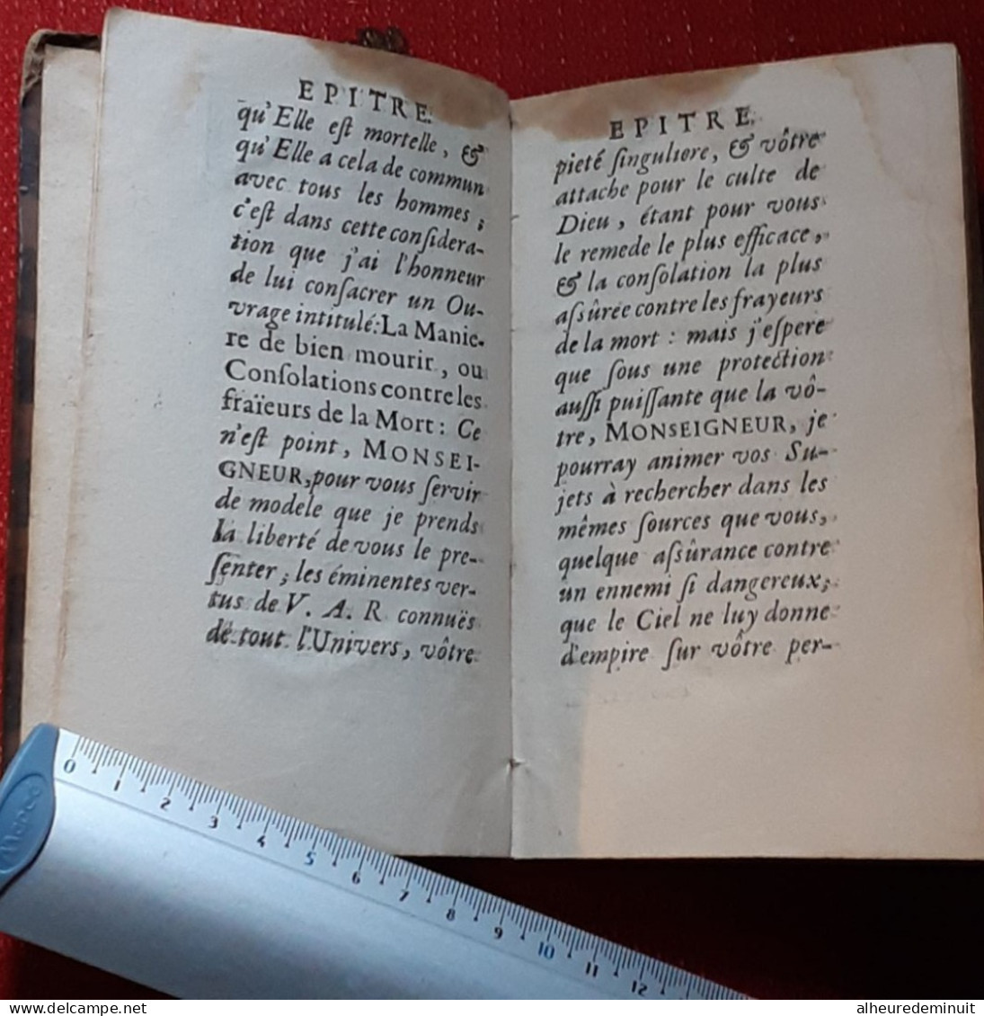 LA MANIERE DE BIEN MOURIR CONSOLATIONS CONTRE LES FRAYEURS DE LA MORT"1707"Abbé Thouvenin"son altesse royale de lorraine