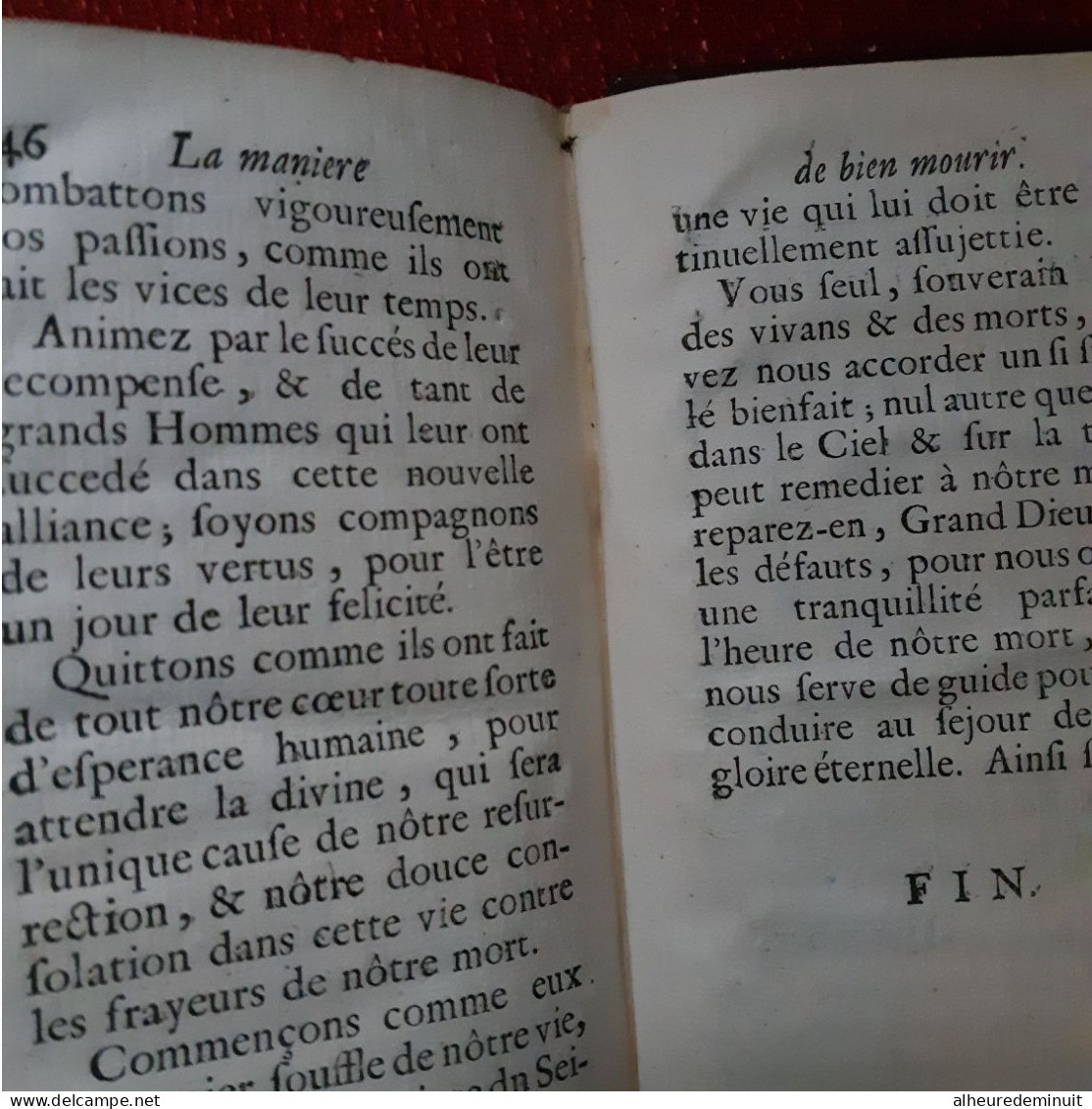 LA MANIERE DE BIEN MOURIR CONSOLATIONS CONTRE LES FRAYEURS DE LA MORT"1707"Abbé Thouvenin"son altesse royale de lorraine