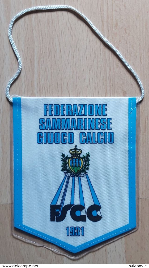 San Marino Football Federation Association Union soccer Fussball Calcio Futbol Futebol  PENNANT, SPORTS FLAG ZS 3/4 - Apparel, Souvenirs & Other