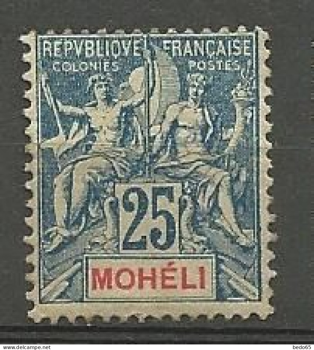 MOHELI N° 7 NEUF* INFIME TRACE DE CHARNIERE / MH - Unused Stamps