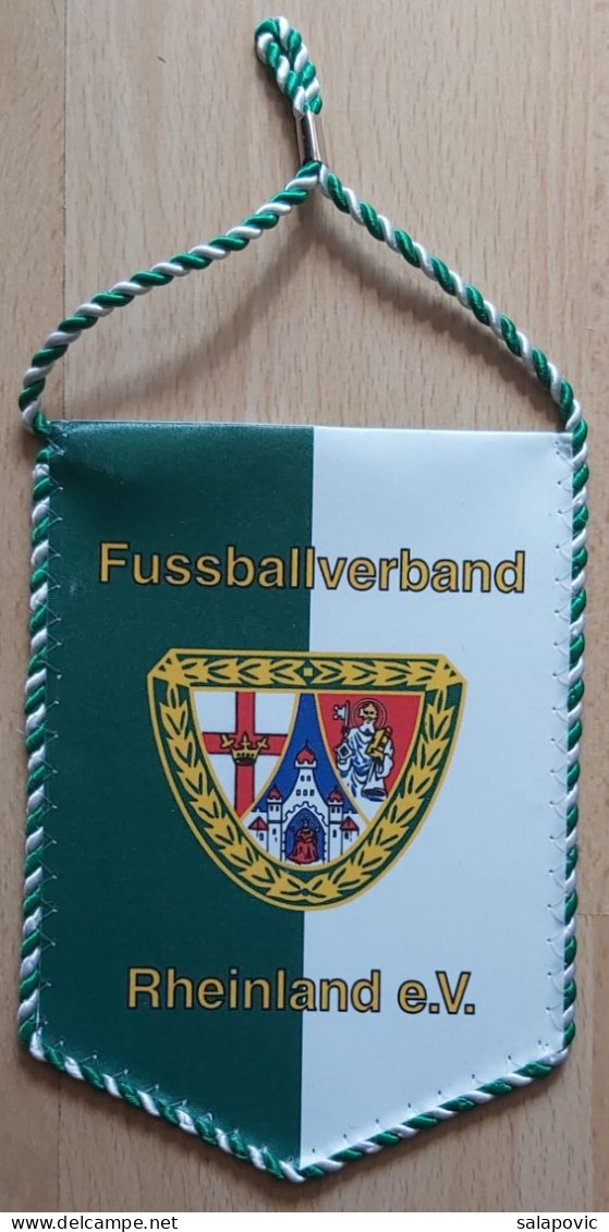 Fußballverband Rheinland E.V. Germany Football club Soccer Fussball Calcio Futebol  PENNANT, SPORTS FLAG ZS 3/5 - Habillement, Souvenirs & Autres