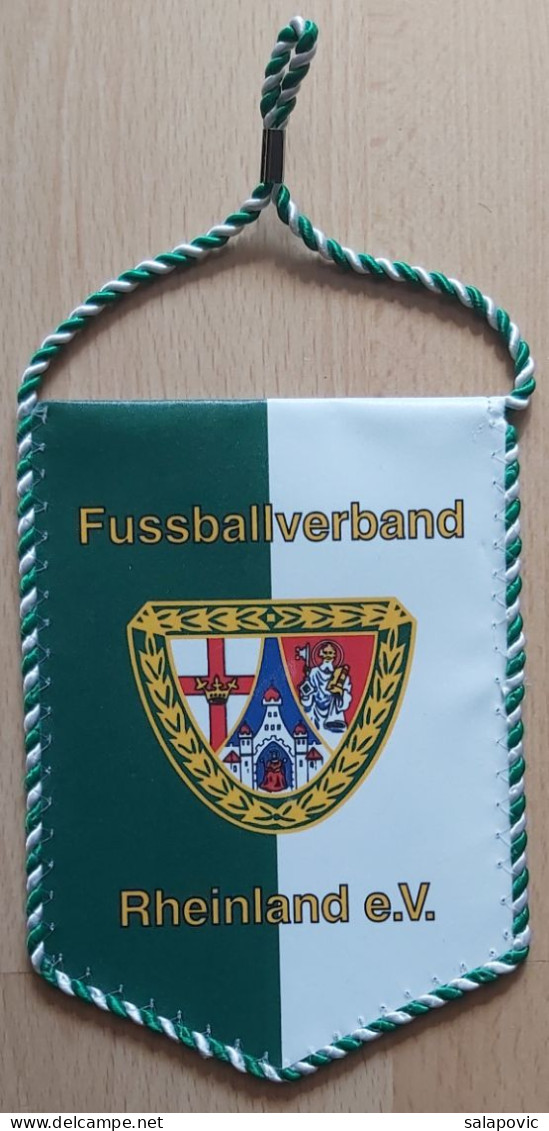 Fußballverband Rheinland E.V. Germany Football club Soccer Fussball Calcio Futebol  PENNANT, SPORTS FLAG ZS 3/5 - Habillement, Souvenirs & Autres