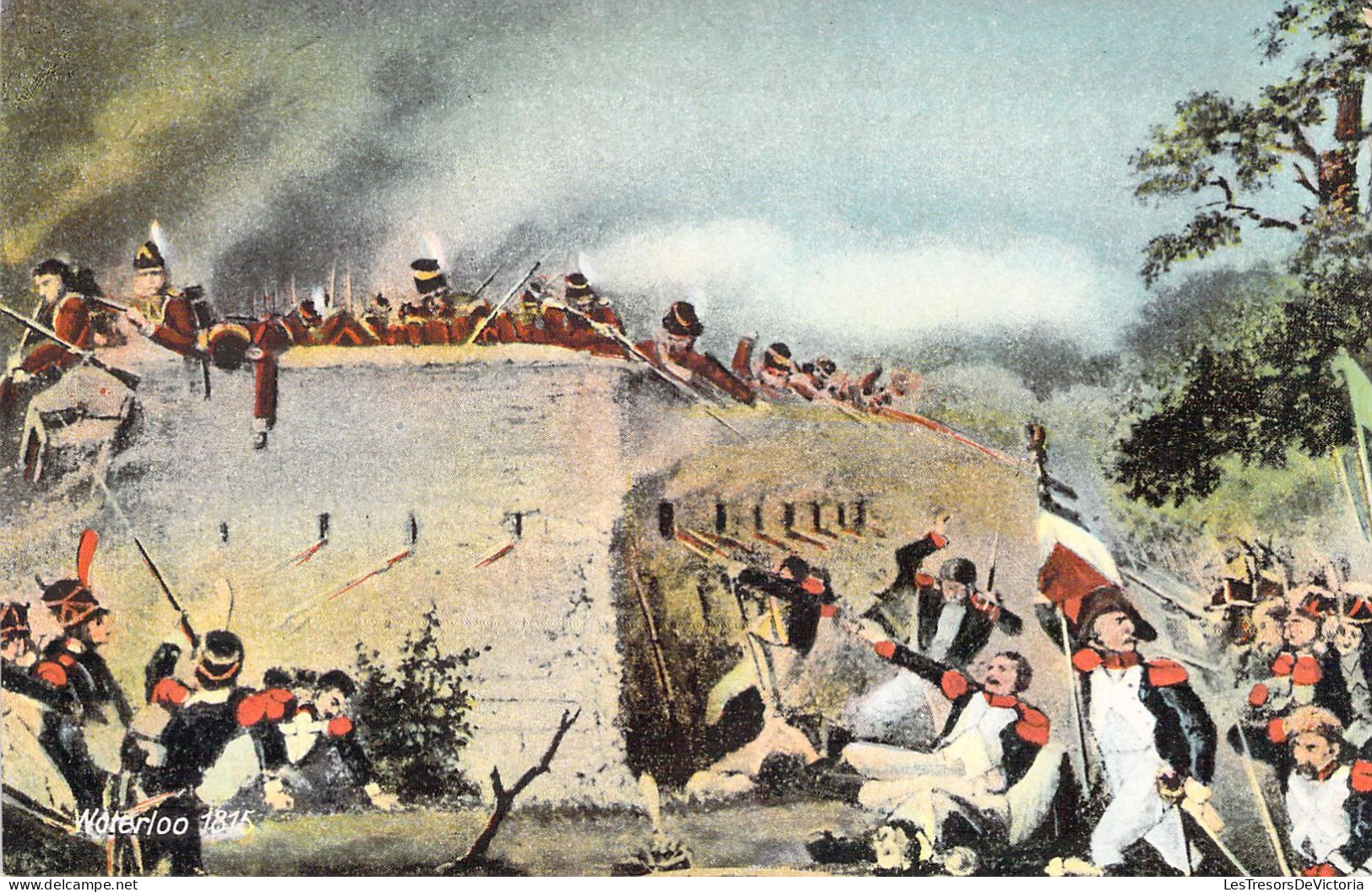 PERSONNAGES HISTORIQUE - Waterloo 1815 - L'attaque Du Château D'Hougoumont Par L'Infanterie - Carte Postale Ancienne - Historische Persönlichkeiten