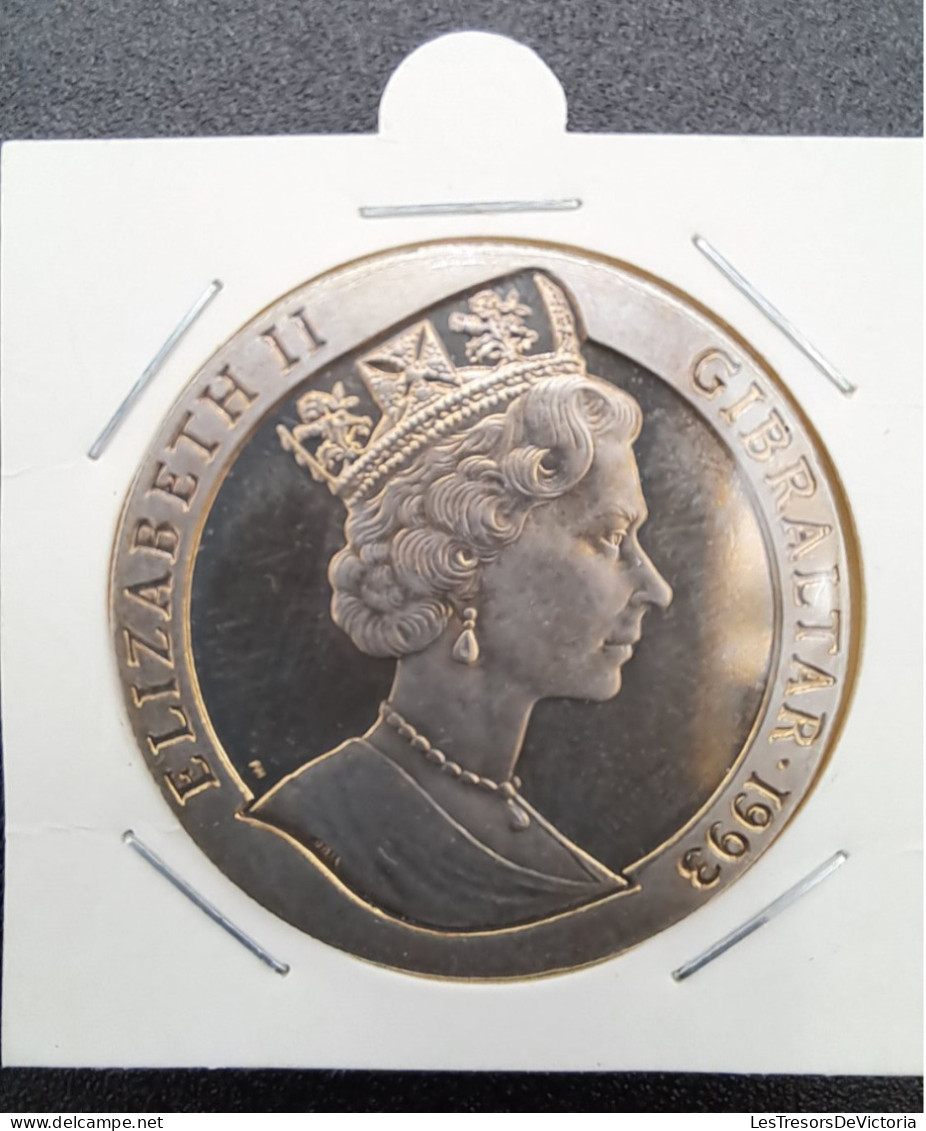 Monnaie - Gibraltar - Elizabeth II - 1993 - H M S Ark Royal - Gibilterra